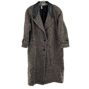 PINPOINT FASHIONS WOMENS WINTER BLACK/WHITE COAT